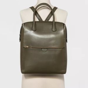 Backpack / Purse fits laptop army green